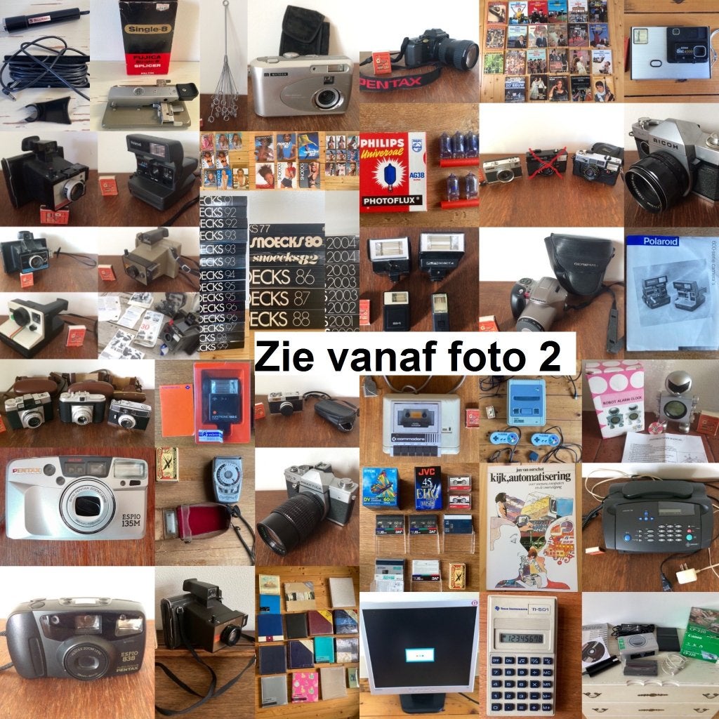 Vintage fototoestellen fotocamera's flitsers flitslampjes, Ophalen of Verzenden, Gebruikt, Compact, Overige Merken