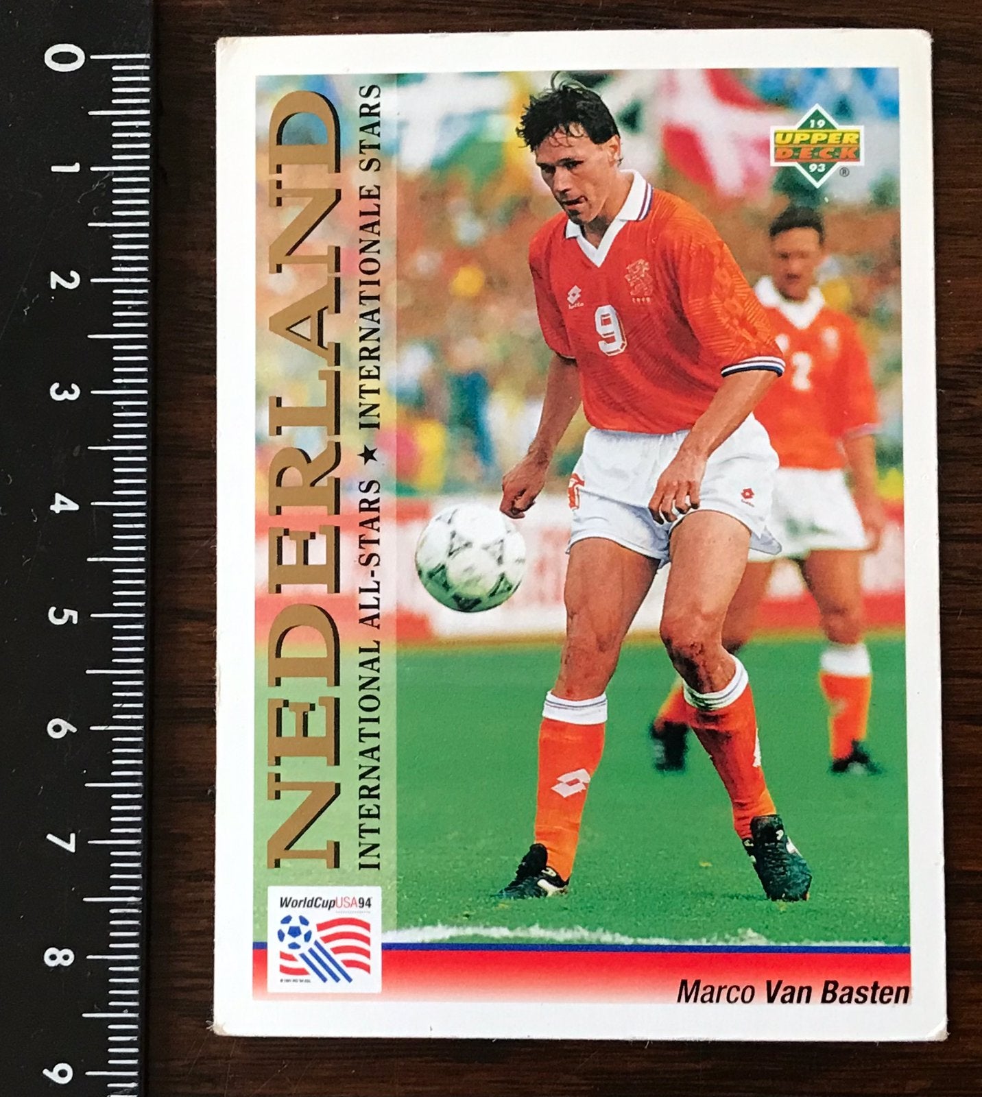 Oude Voetbalplaatje Marco van Basten Internationale Star, Ophalen of Verzenden, Zo goed als nieuw, Poster, Plaatje of Sticker