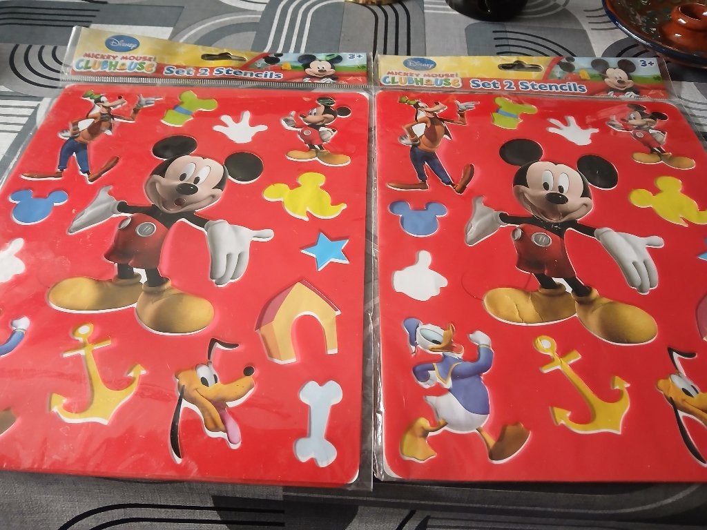 2 Nieuwe Mickey Mouse teken mal, Ophalen of Verzenden, Nieuw, Jongen of Meisje