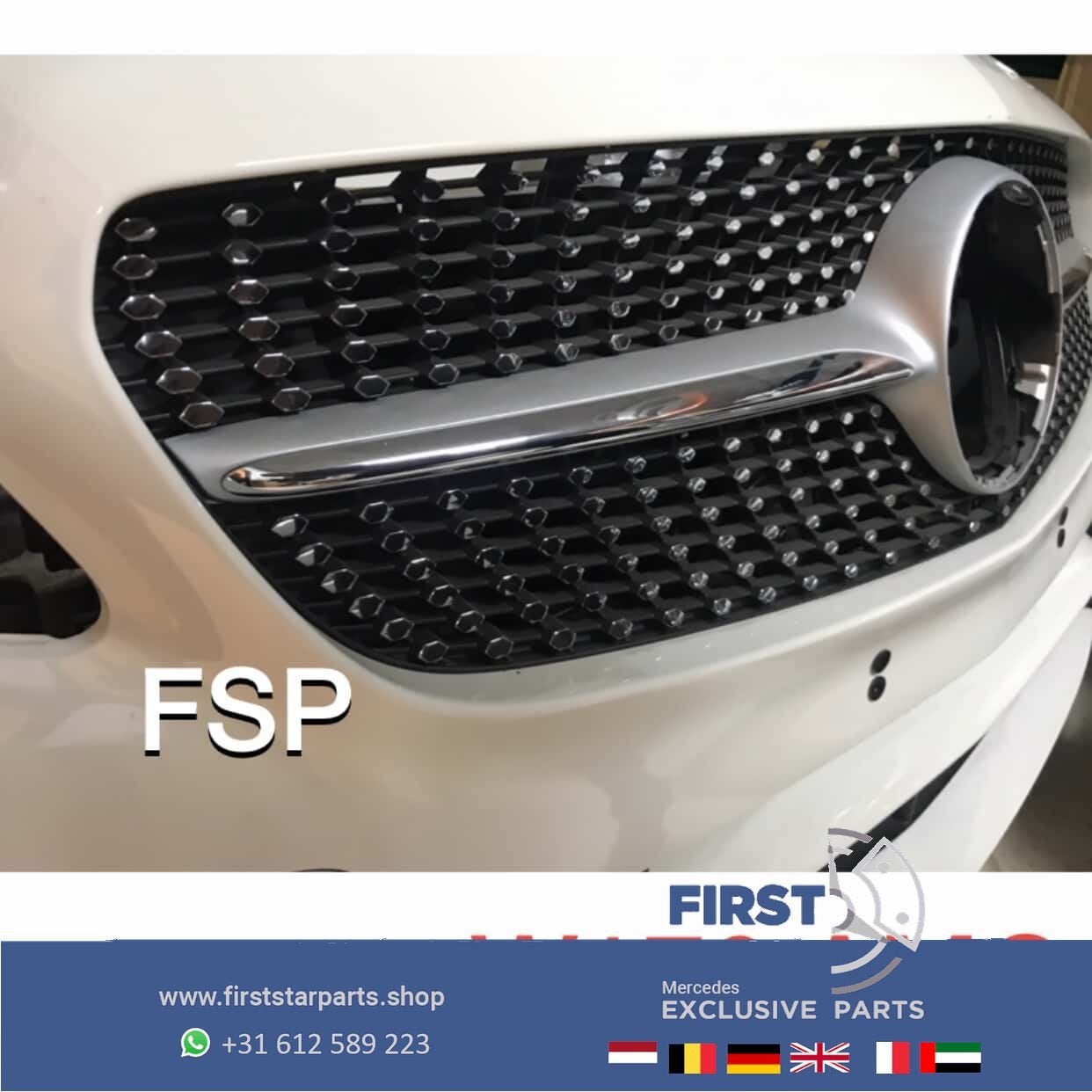 W176 FACELIFT AMG VOORKOP Mercedes A Klasse 2018 WIT ORIGINE, Gebruikt, -, Voor, Ophalen of Verzenden