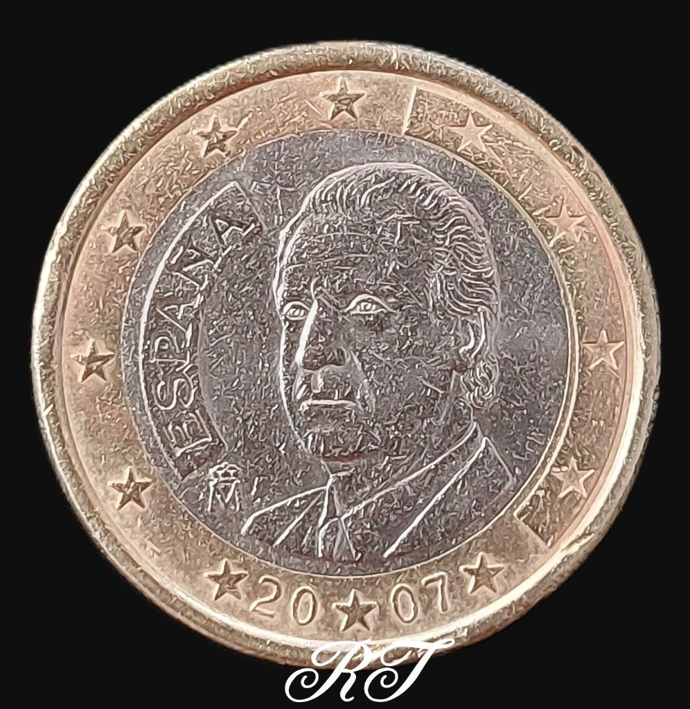 Zeldzame 1 euro munt uit Spanje 2007., Ophalen of Verzenden, Spanje, 1 euro, Losse munt