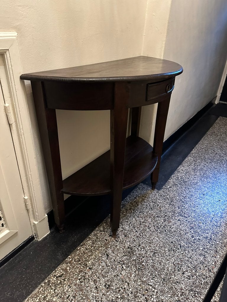 Bijzettafel/Side table/Garderobetafel - Teak h86xb95xd42 Cm, Ophalen, Gebruikt, Koloniaal teak, 75 cm of meer