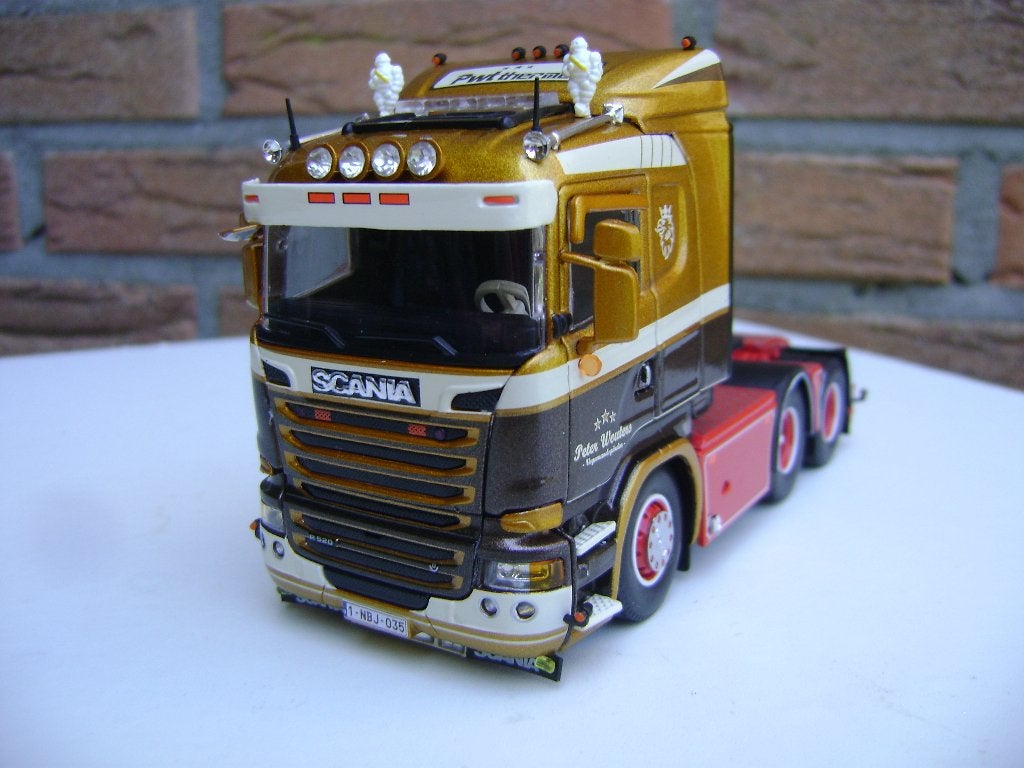 Tekno Scania R 520 Sleeper Peter Wouters, Ophalen of Verzenden, Zo goed als nieuw, Bus of Vrachtwagen, Tekno
