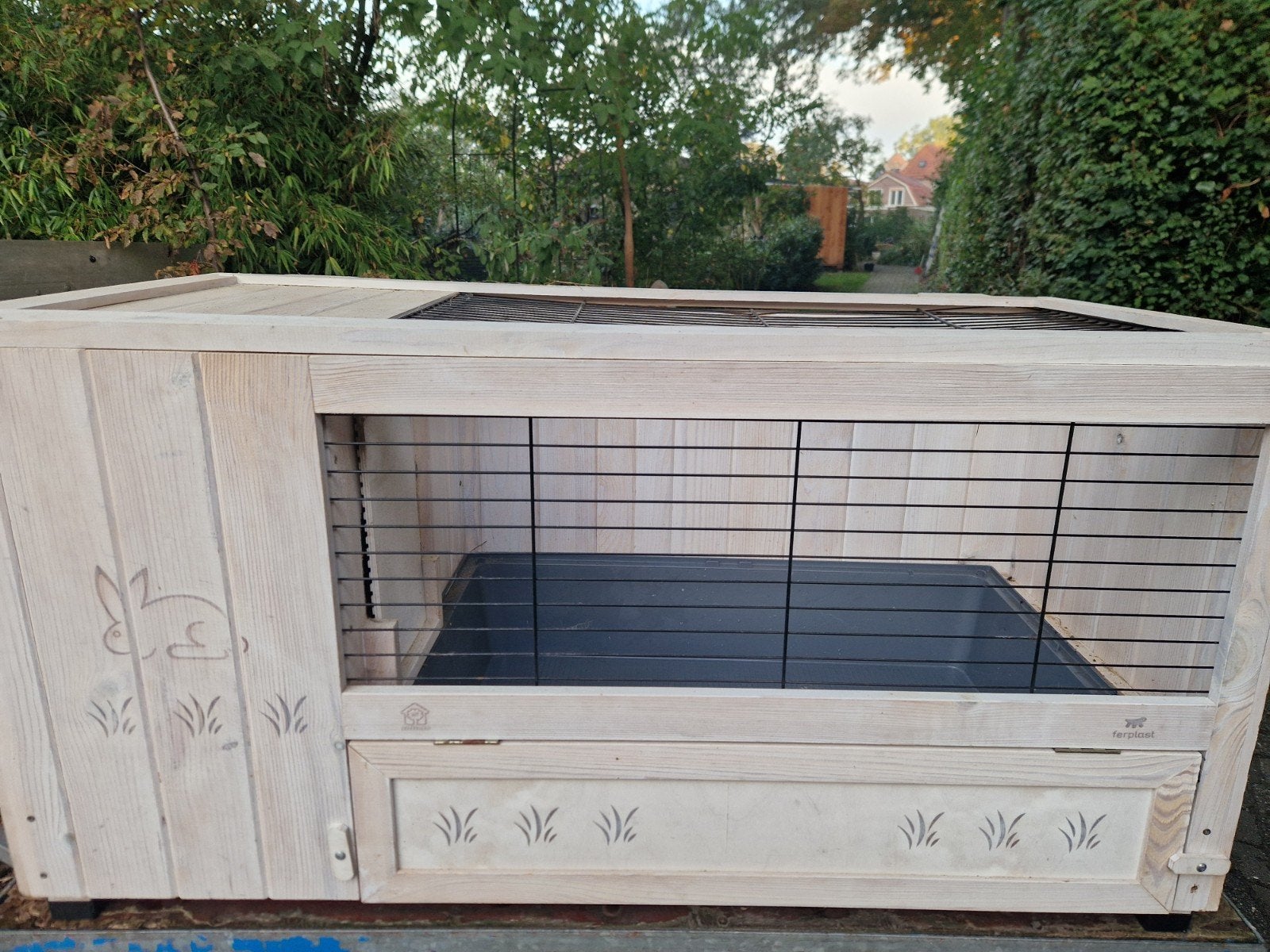 konijnen hok, Dieren en Toebehoren, 110 cm of meer, Ophalen of Verzenden, Zo goed als nieuw, 90 cm of meer