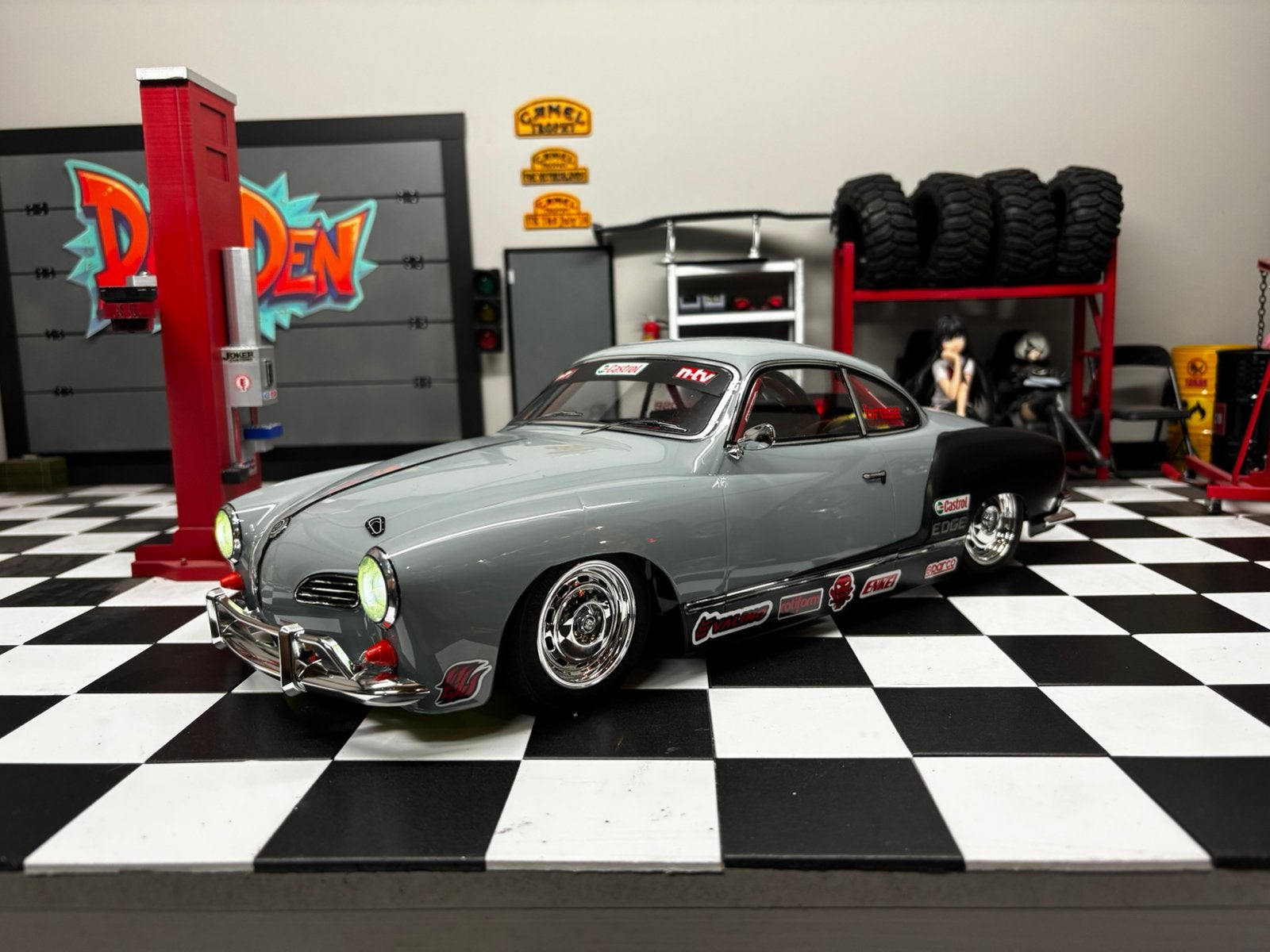 Tamiya VW karmann ghia, Ophalen of Verzenden, Nieuw, Auto onroad