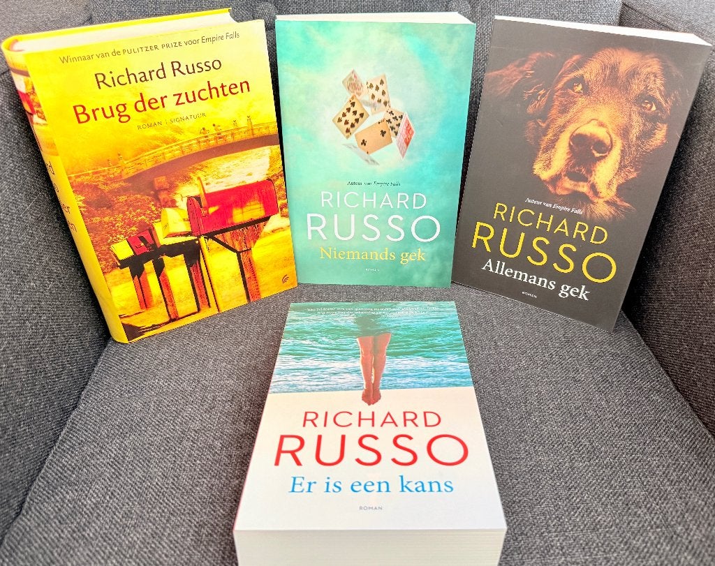 Vier romans van de Australische top auteur Richard Russo, Wereld overig, Richard Russo, Ophalen of Verzenden, Zo goed als nieuw