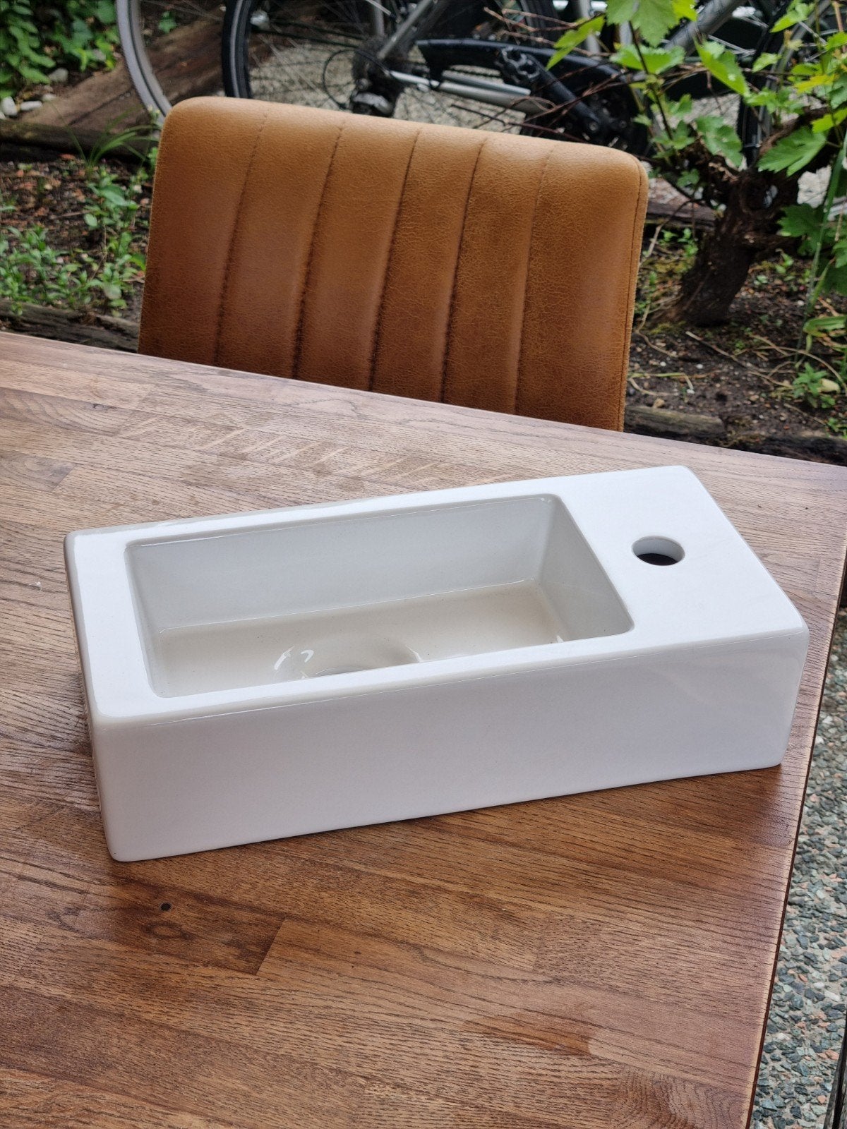 Compacte fontein wasbakje toilet, nieuw, 36x18x9 cm, Ophalen, Nieuw, Wastafel