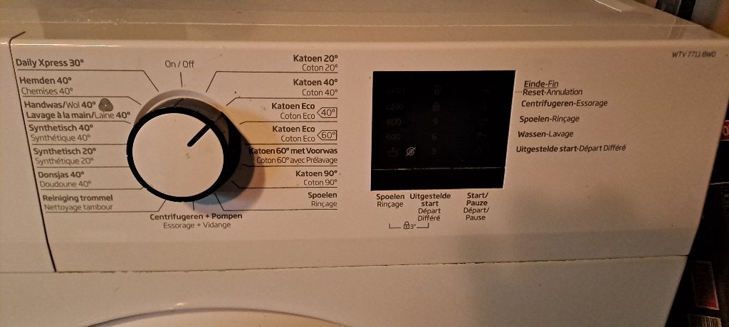 Wasmachine, Witgoed en Apparatuur, Ophalen, 1200 tot 1600 toeren, Gebruikt, 4 tot 6 kg
