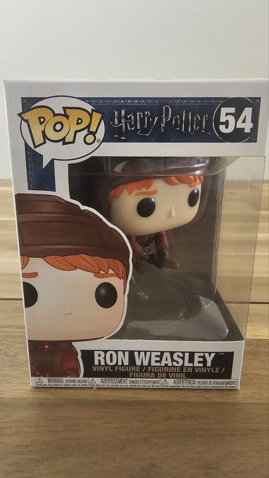Funko Pop! Harry Potter Ron Weasley #54 On Broom Quidditch, Ophalen of Verzenden, Nieuw, Actiefiguurtje