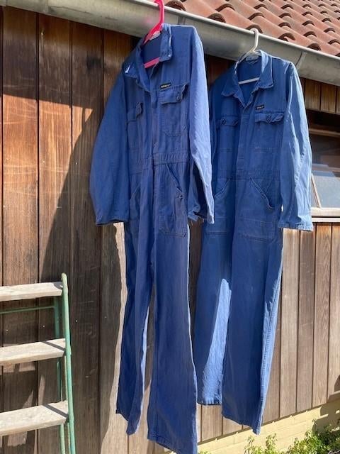 2 blauwe originele overalls KLM, Tuin en Terras, Werkkleding, Ophalen, Gebruikt, Overall