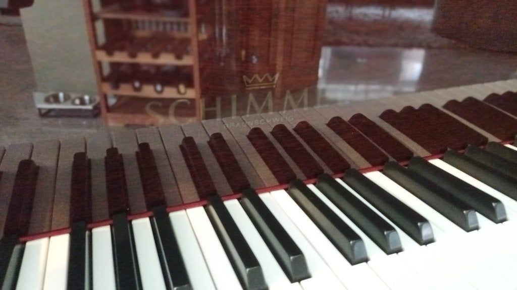 Prachtige Schimmel vleugelpiano 174T, Muziek en Instrumenten, Ophalen, Overige kleuren, Zo goed als nieuw, Hoogglans
