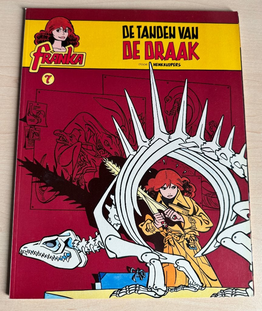 Franka stripboek deel 7 De tanden van de draak, Eén stripboek, Ophalen of Verzenden, Zo goed als nieuw, Henk Kuijpers