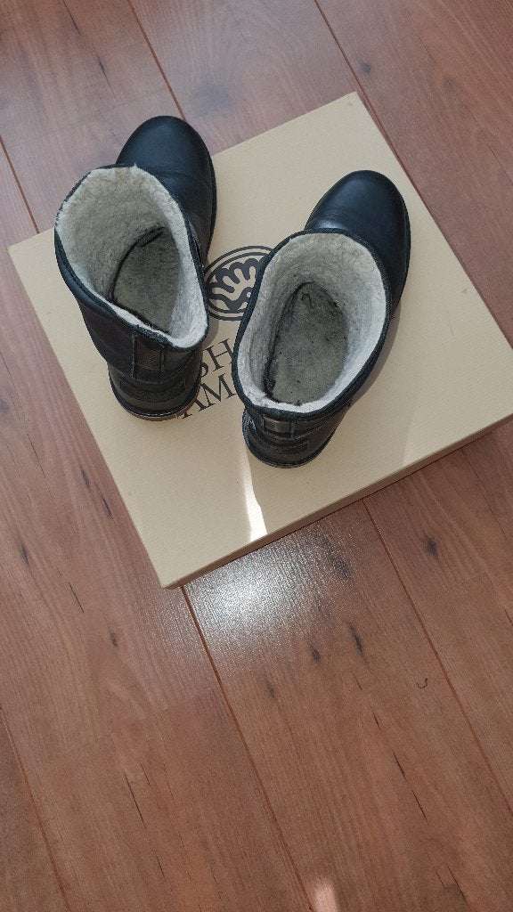 Schoenen: Mooie leren laarsjes van Shabbies Amsterdam. mt 37, Ophalen, Shabbies, Zwart, Lage of Enkellaarzen