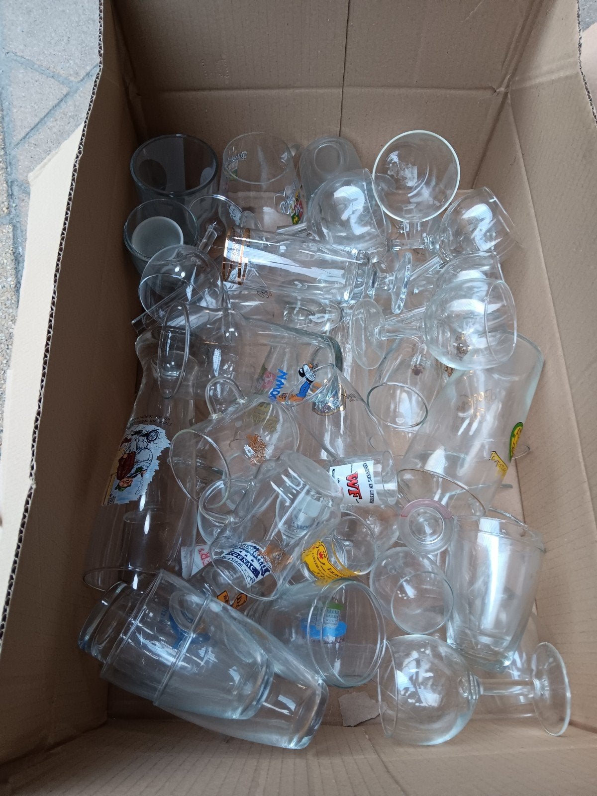 gratis doos glazen, allerlei, Diversen, Ophalen