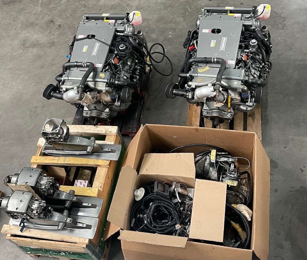 YANMAR 8LV370Z SCHEEPSDIESEL SETS, Ophalen, Bonsink Aquaservice, Gebruikt, Binnenboordmotor