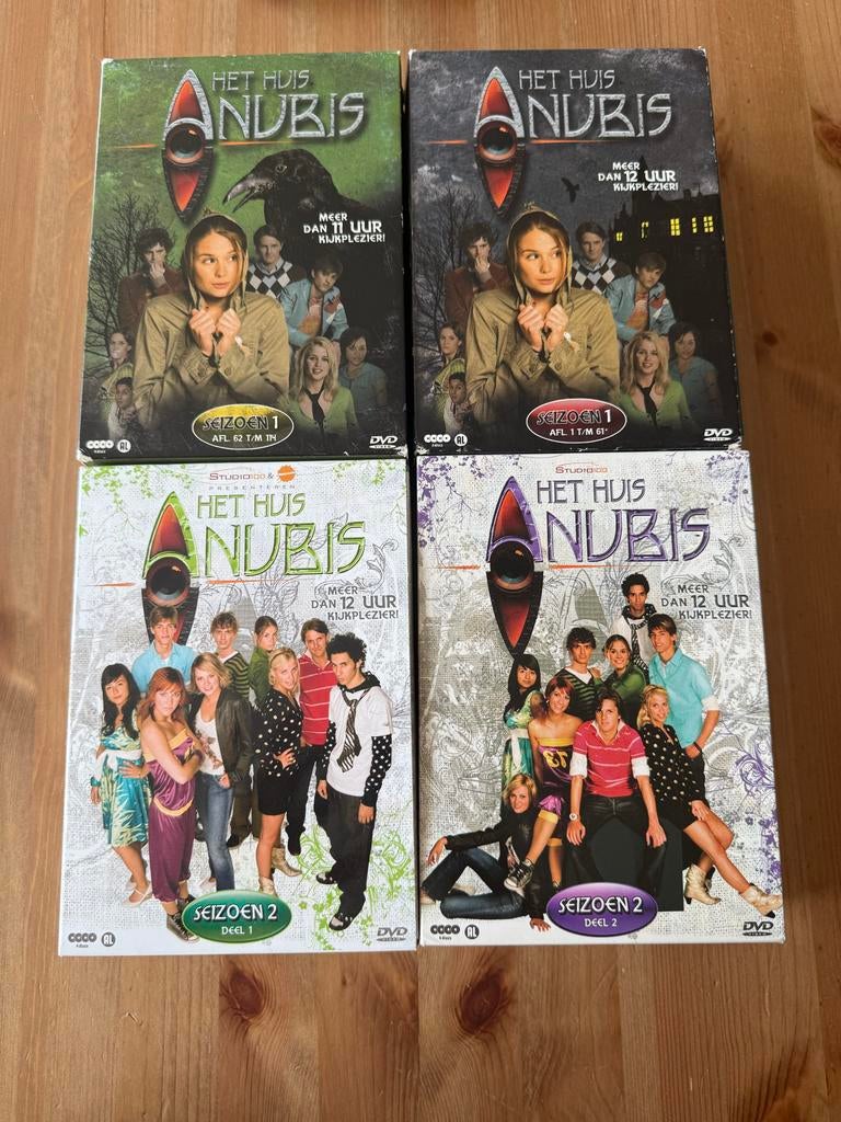 Het Huis Anubis DVD Boxsets Seizoen 1 & 2 (Deel 1 & 2), Gebruikt, Verzenden, Alle leeftijden, Boxset