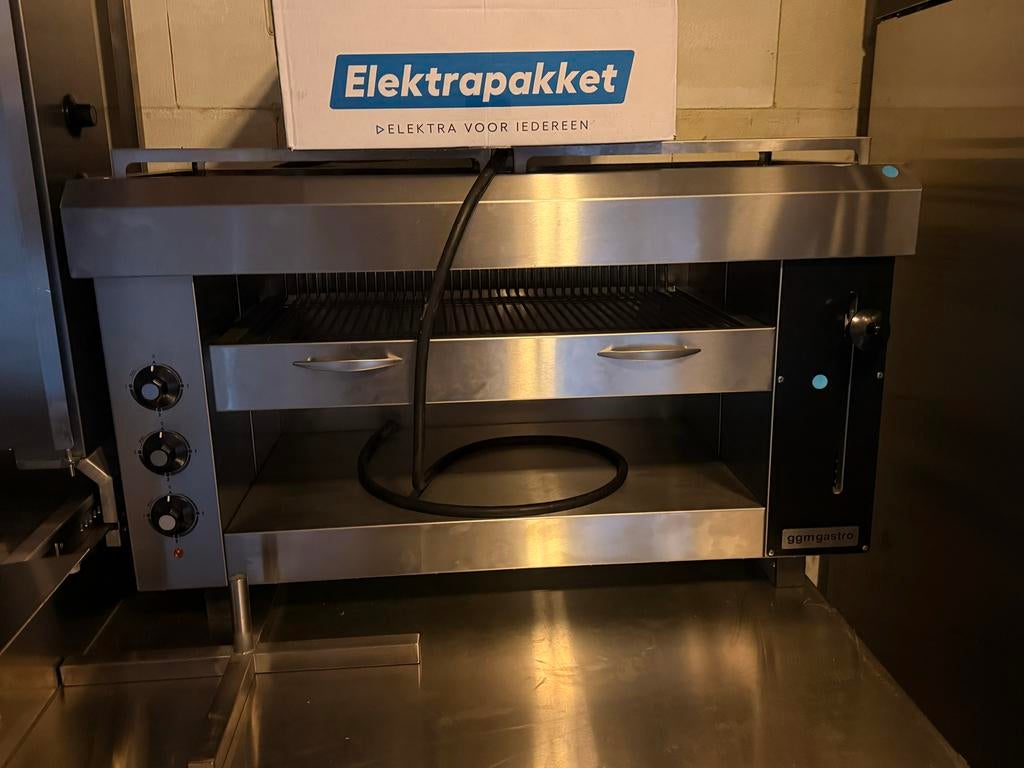 Complete Horeca Apparatuur voor Kebabzaak, Ophalen of Verzenden, Gebruikt, Fornuis, Frituur en Grillen