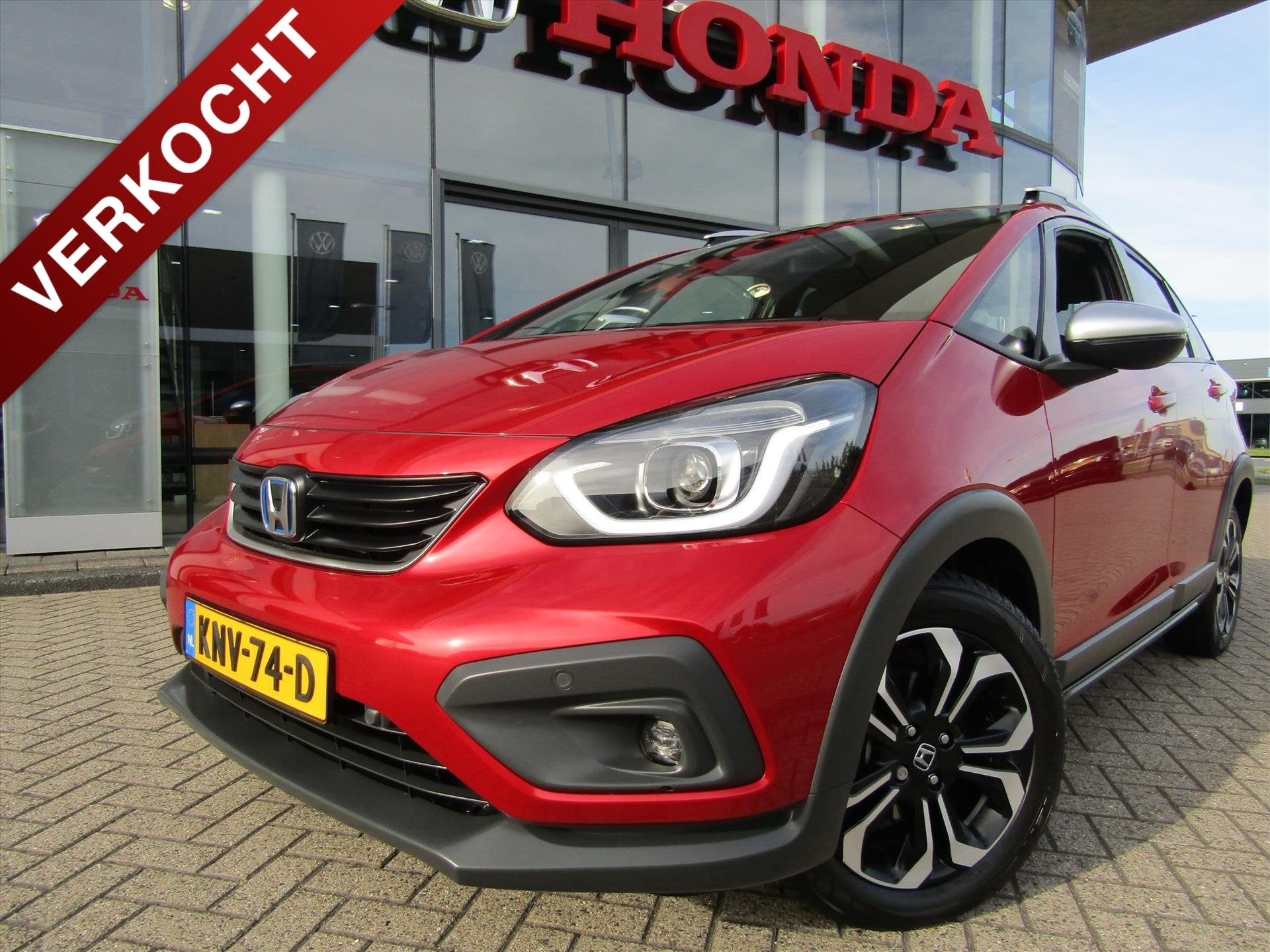 Honda Jazz 1.5 i-MMD 109pk Hybrid CVT Crosstar, Auto's, Automaat, 1227 kg, Stof, 4 cilinders