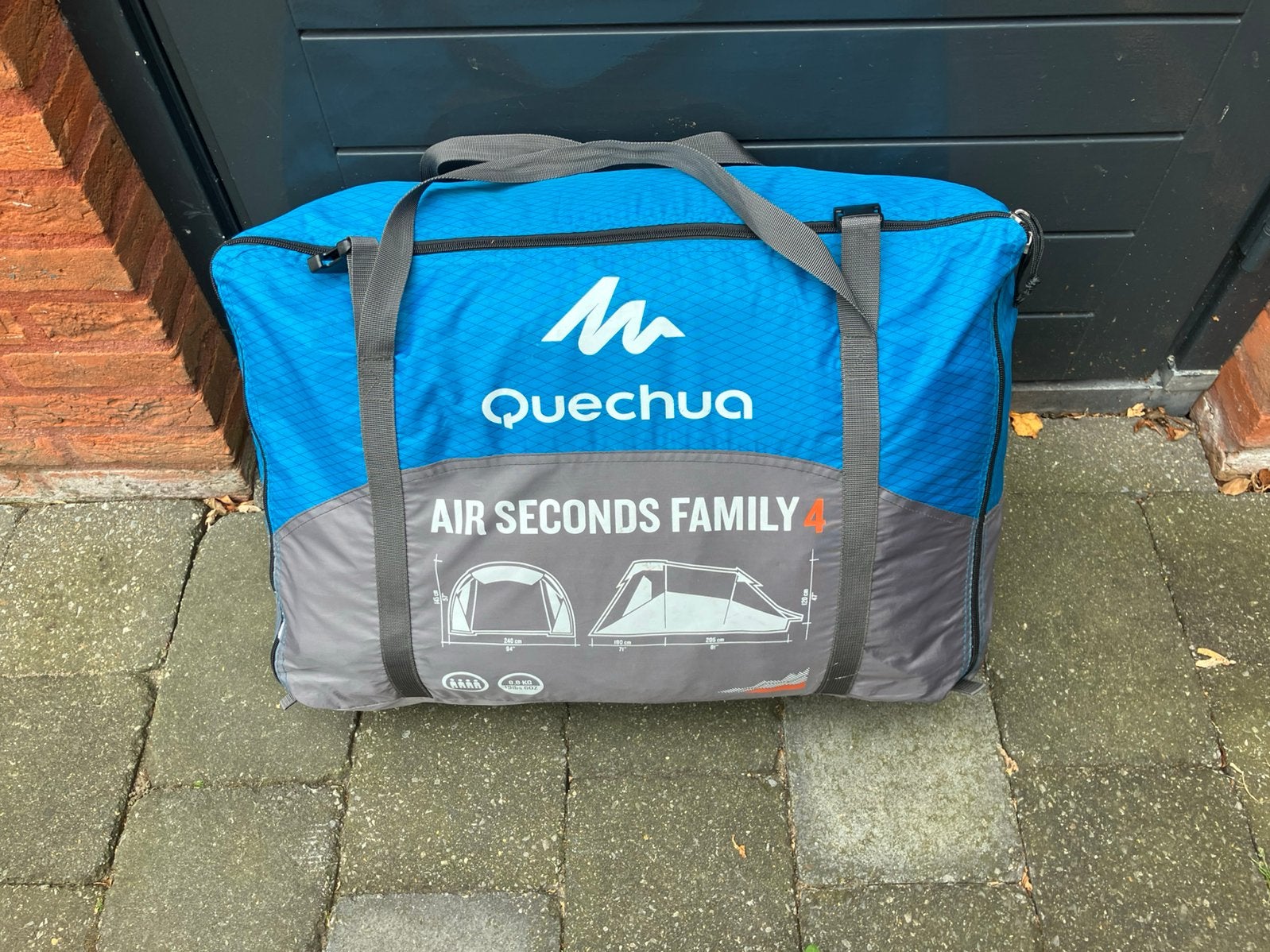 Air seconds family 4 opblaasbare tent, Ophalen of Verzenden, Zo goed als nieuw, Tot en met 4