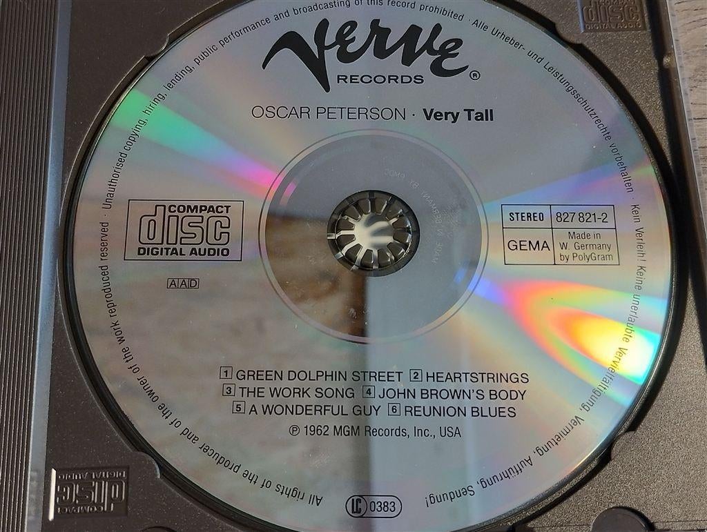 The Oscar Peterson Trio With Milt Jackson ‎– Very Tall, Ophalen of Verzenden, 1960 tot 1980, Zo goed als nieuw, Jazz