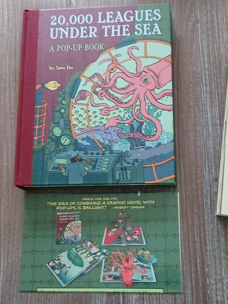 Prachtig Pop-up Boek  20.000  Leagues Under The See, Ophalen of Verzenden, Zo goed als nieuw