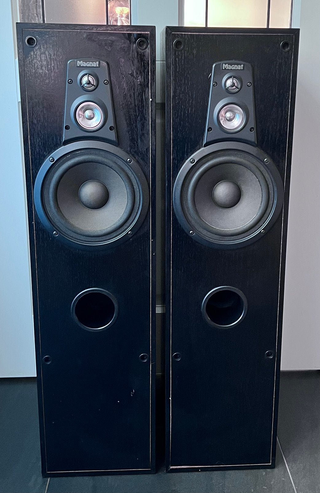 Set van twee luidsprekers van Magnat, Ophalen, Gebruikt, 60 tot 120 watt, Magnat