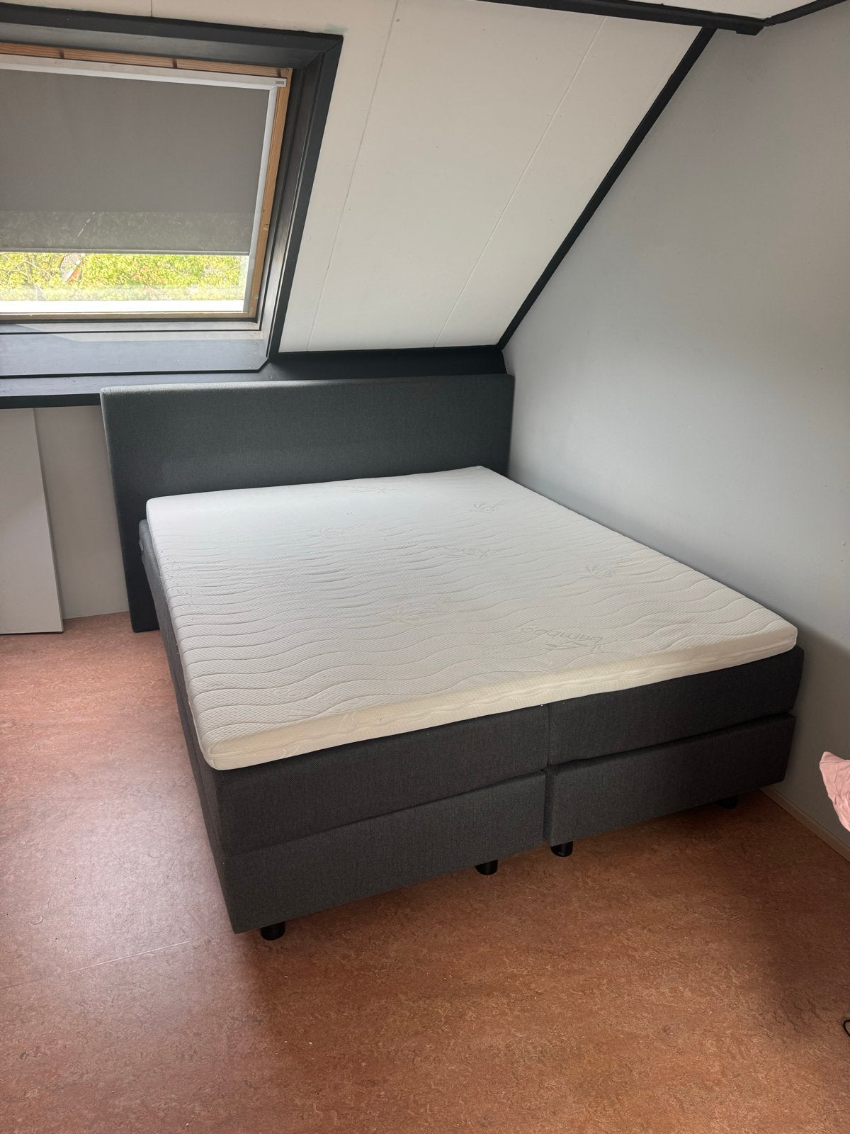 Zo goed als nieuw boxspring met matras, Ophalen, Tweepersoons, Zo goed als nieuw, 180 cm