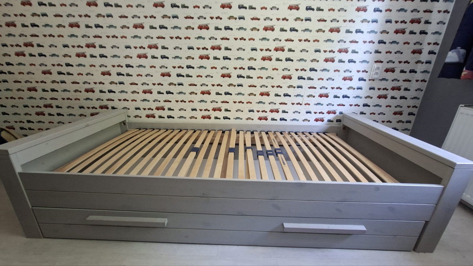 Complete kinderkamer bed, kast, bureau, letterbak, nachtkast, Ophalen, Gebruikt, 90 cm, Eenpersoons