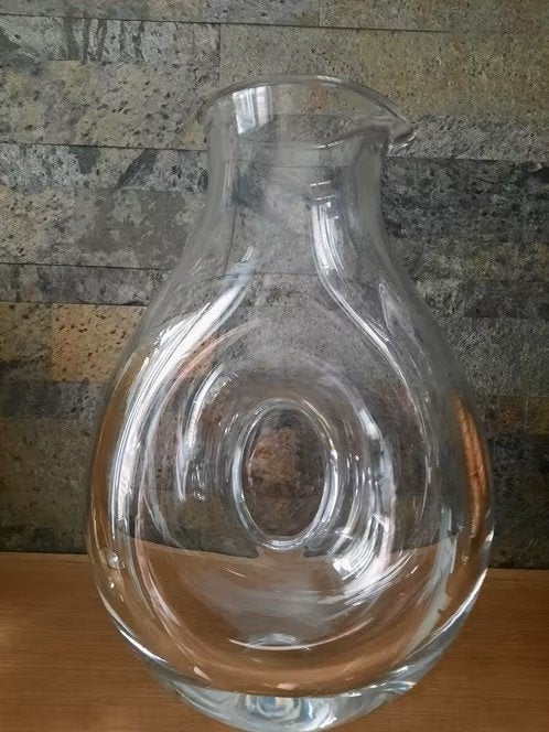 Skruf Glasbruk karaf - decanter . Jan Häkansson, Ophalen of Verzenden, Zo goed als nieuw, Glas