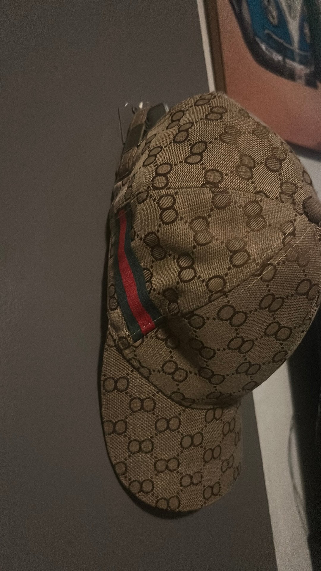 Gucci pet bruin, Ophalen, Zo goed als nieuw, One size fits all, Pet