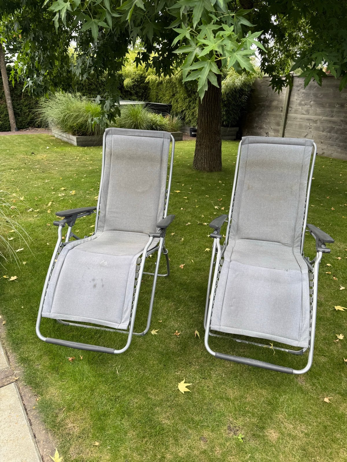 2 Lafuma tuinstoelen - Gebruikt, Gebruikt, Textileen, Stoel, Tuinset
