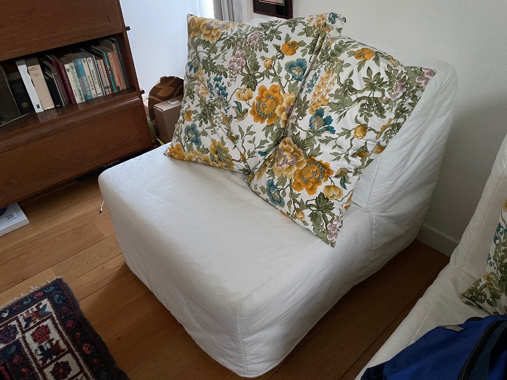 Slaapbank Ikea Lycksele Løvas 2 stuks, Ophalen, Gebruikt, Eenpersoons, Wit