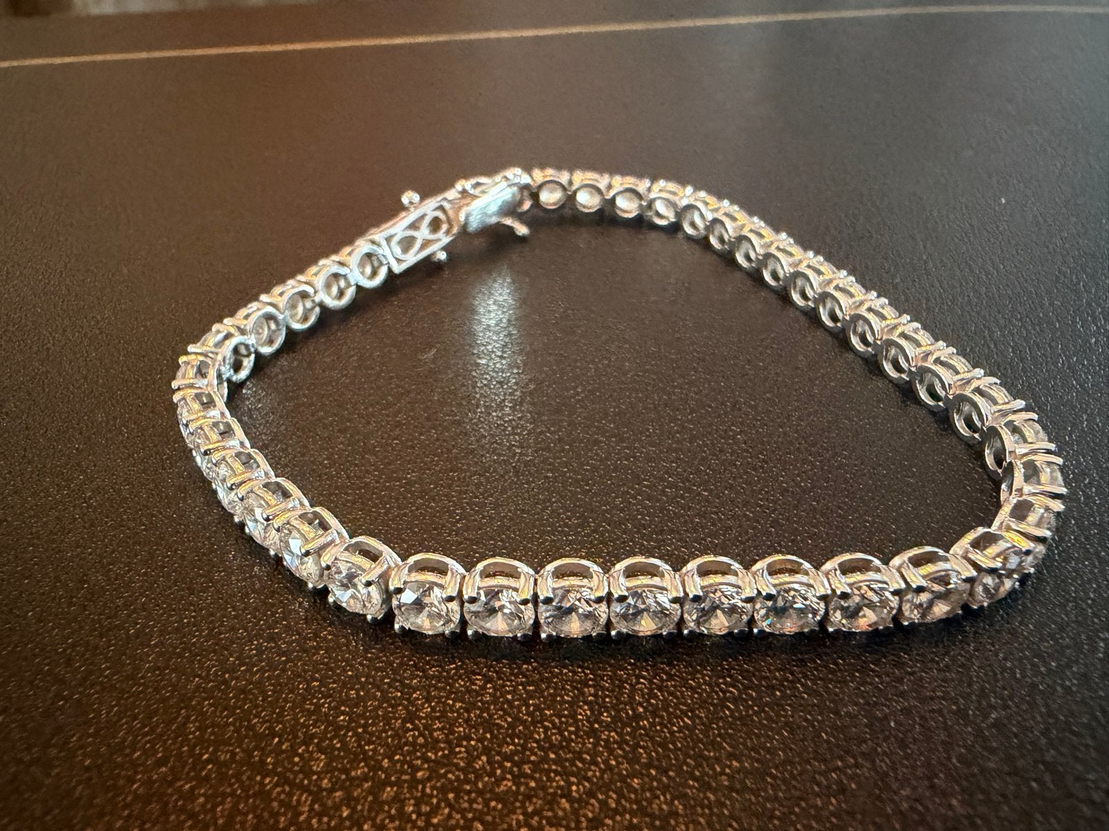18K Witgouden Armband 12.59 karaat Lab Diamanten, Wit, Ophalen of Verzenden, Zo goed als nieuw, Met edelsteen