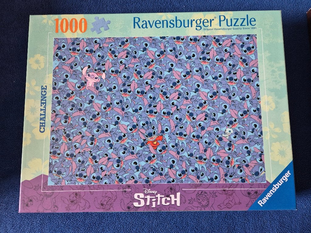 Ravensburger puzzel challenge Stitch, Hobby en Vrije tijd, Denksport en Puzzels, Ophalen of Verzenden, 500 t/m 1500 stukjes, Zo goed als nieuw