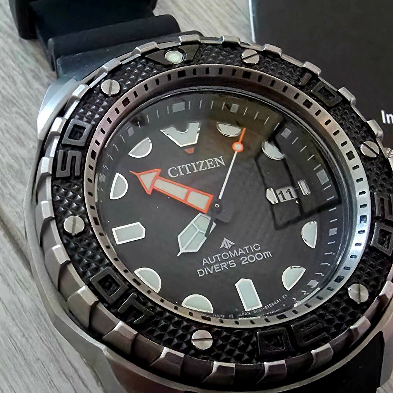 Citizen Promaster Titanium duikhorloge automaat, Sieraden, Tassen en Uiterlijk, Kunststof, Ophalen of Verzenden, Zo goed als nieuw