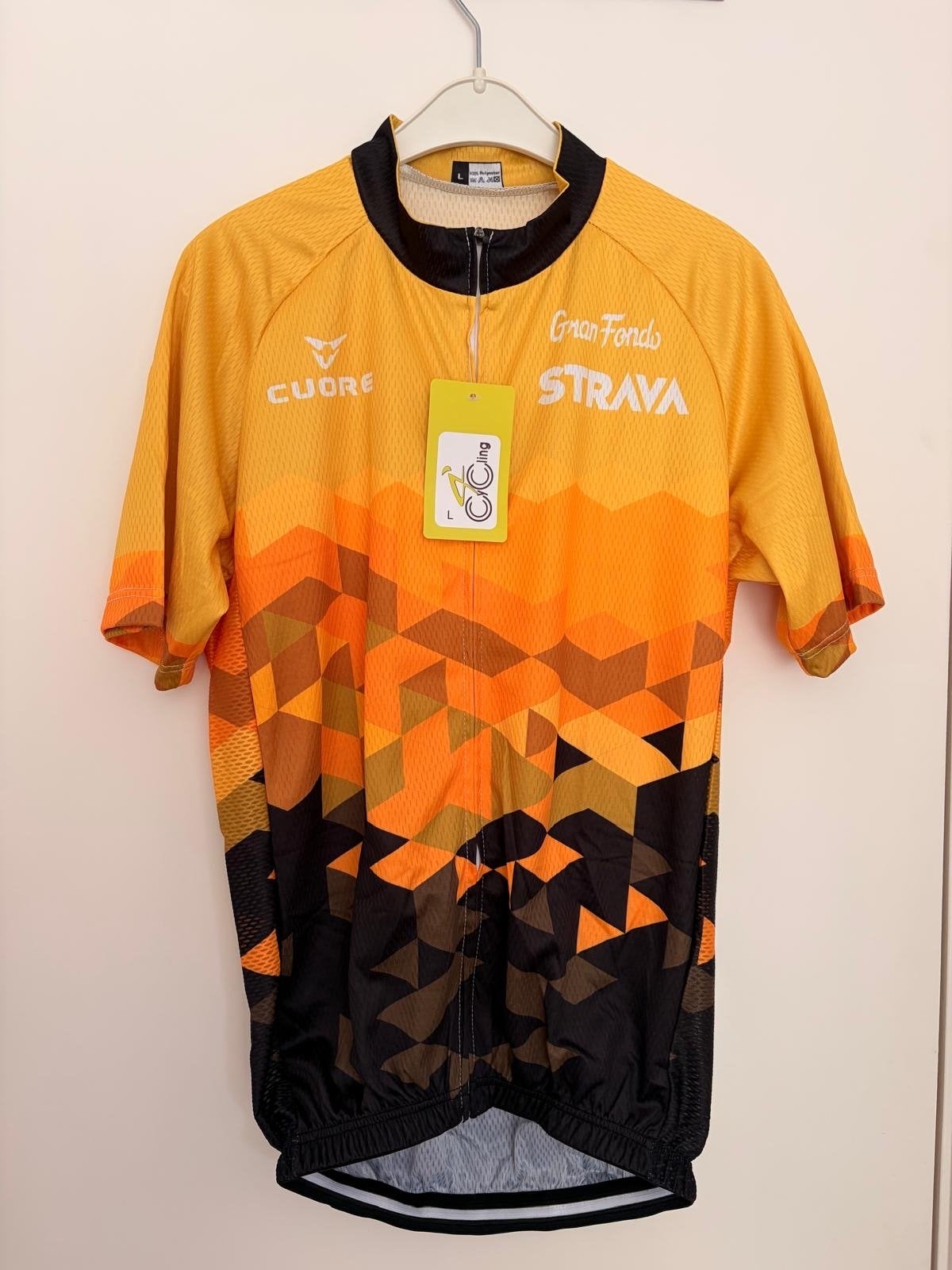 wielren Cuore Strava Gran Fondo Fietsset nieuw (Shirt+Broek), Heren, Nieuw, Ophalen of Verzenden, L