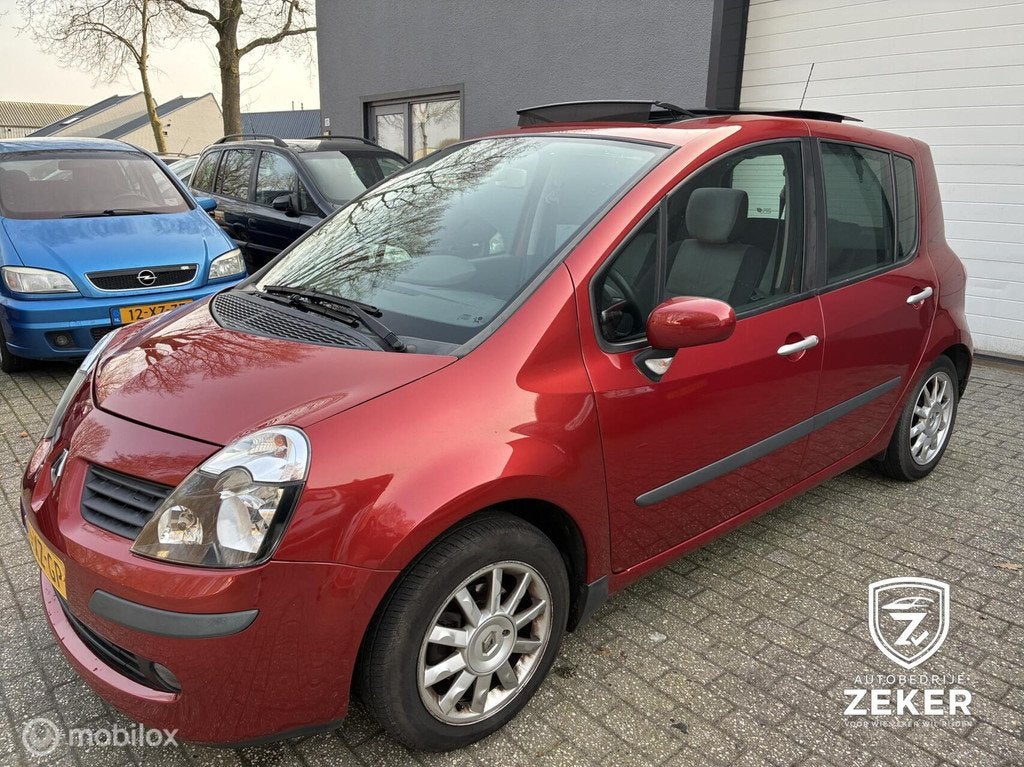 Renault Modus 1.2-16V / automaat / airco / cruise / panorama, 4 cilinders, Origineel Nederlands, Bedrijf, 550 kg