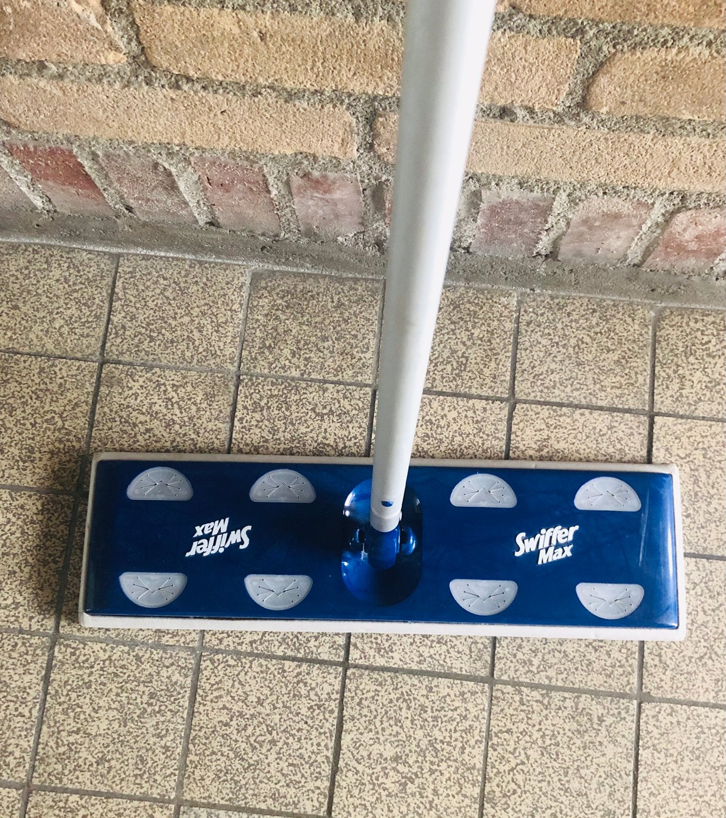 Swiffer Max Blauwe mop met steel -ophalen, Ophalen, Mop of Dweil