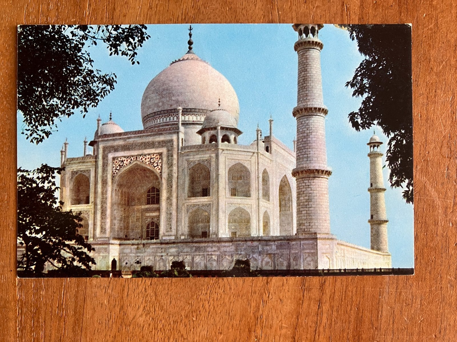India - Taj Mahal (Pan Am reclamekaart), Verzamelen, Ophalen of Verzenden, Zo goed als nieuw, Kaart, Foto of Prent