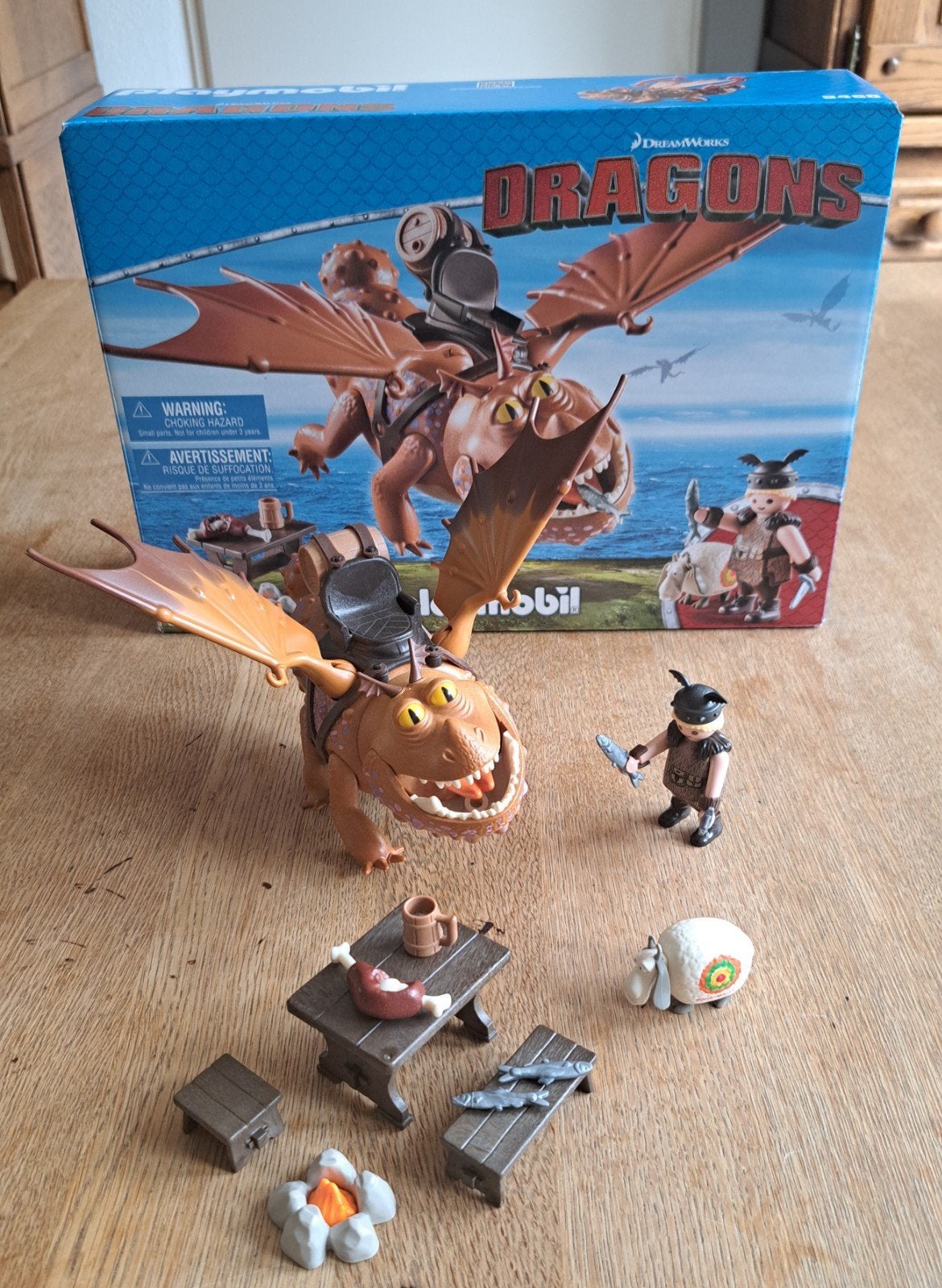 Playmobil Dragons Vissenpoot en Speknekje 9460, Complete set, Overige typen, Ophalen of Verzenden, Zo goed als nieuw