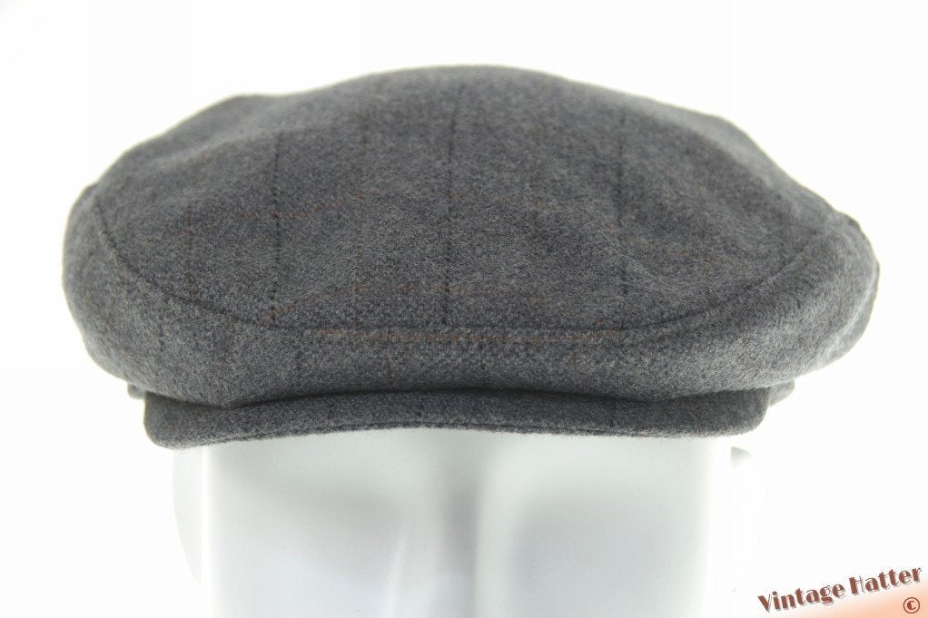 Vintage flatcap Platte pet CandA blauwig grijs 55 = S tot XS, Ophalen of Verzenden, Canda, Pet, 57 cm (M, 7⅛ inch) of minder