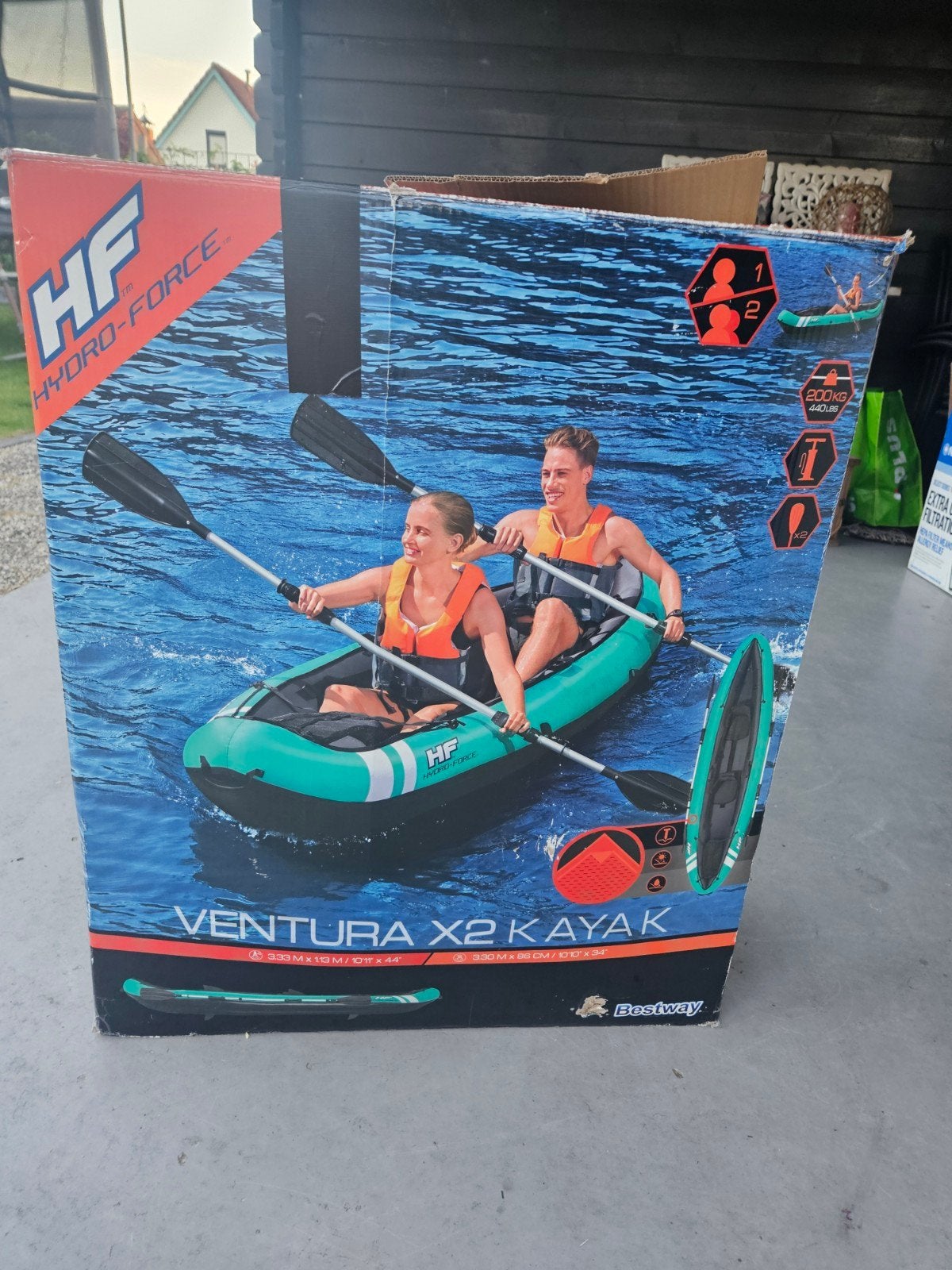 Bestway Hydro-Force Ventura X2 Opblaasbare Kajak, Watersport en Boten, Ophalen, Opblaasbaar, Nieuw, 2-persoons