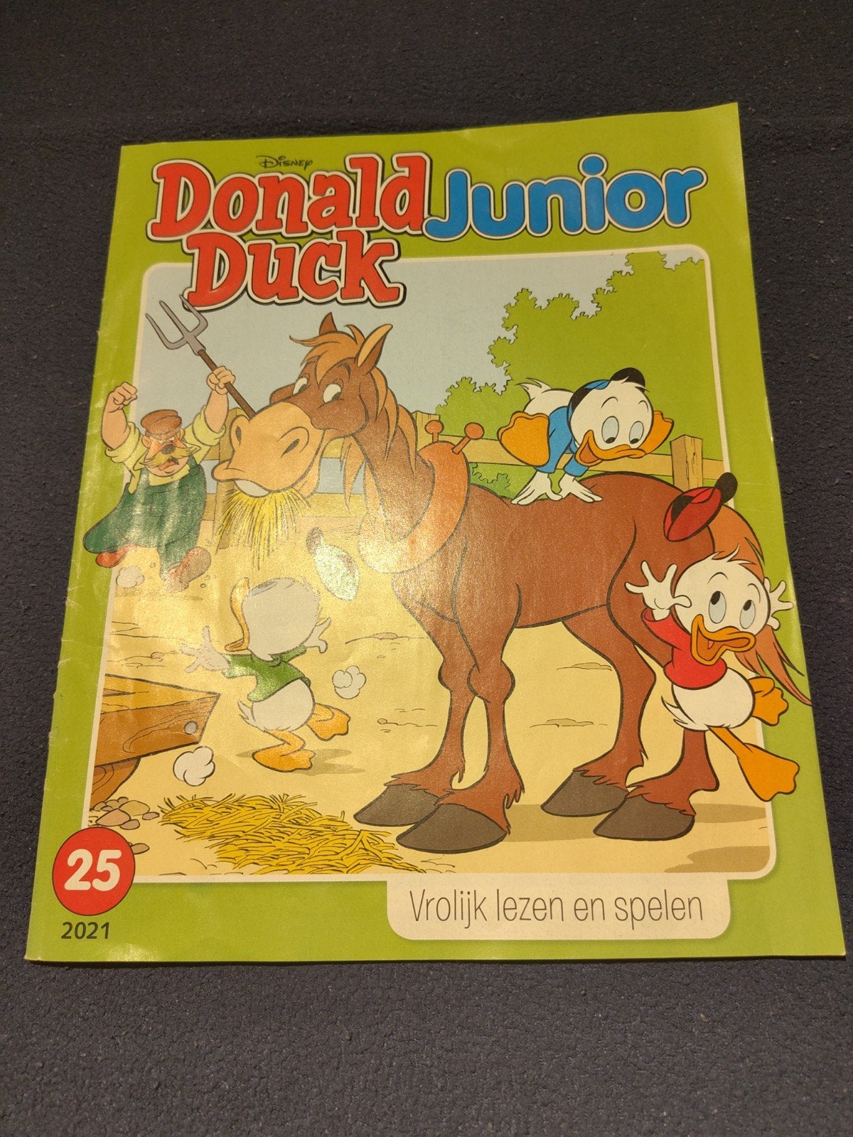 Donald Duck Junior 25 - Vrolijk Lezen en Spelen, Ophalen, Eén stripboek, Zo goed als nieuw, Disney Donald Duck