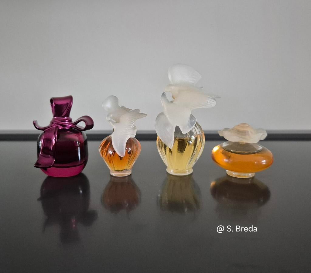 Set 4x Nina Ricci miniaturen Fleurs Ricci l'air du temps, Verzamelen, Parfumverzamelingen, Ophalen of Verzenden, Zo goed als nieuw