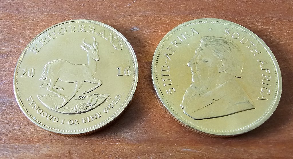 Krugerrand 1 oz .916,66 goud, Postzegels en Munten, Edelmetalen en Baren, Goud, Ophalen of Verzenden