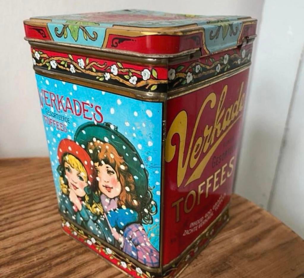 Verkade Toffees blik, Verzamelen, Blikken, Ophalen of Verzenden, Zo goed als nieuw, Overige, Verkade