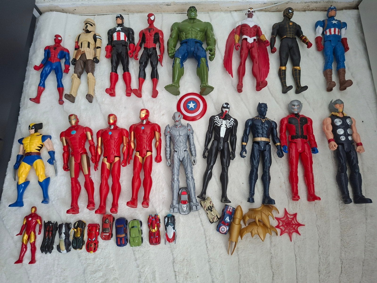Grote collectie Marvel Avengers actiefiguren en auto's, Ophalen of Verzenden, Gebruikt