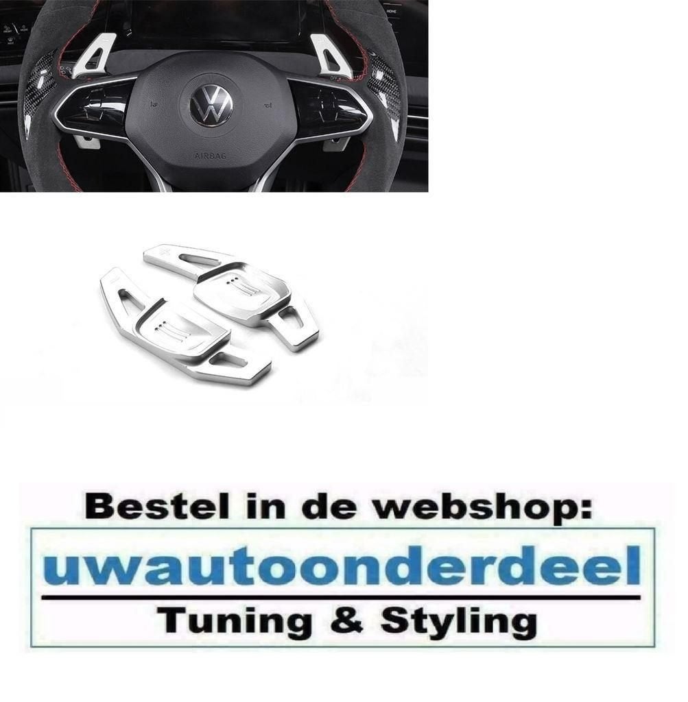 Flippers Schakel Paddles Grijs Geschikt voor Vw Golf 8 DSG G, Verzenden, Automotive Parts, A.parts@hotmail.nl, Trasmolenlaan 12 3447 GZ Woerden