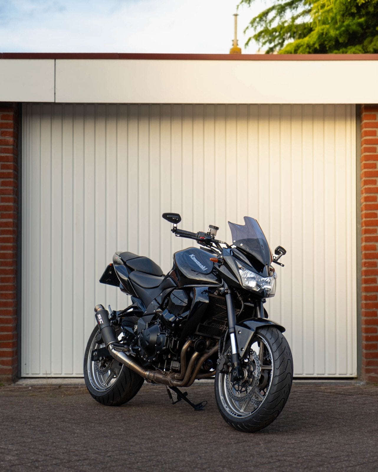 Kawasaki Z750 - SC Project - veel zwarte accenten!, Motoren, Motoren | Kawasaki, Sportuitlaat, Occasion, 4 cilinders, Motorrijbewijs A