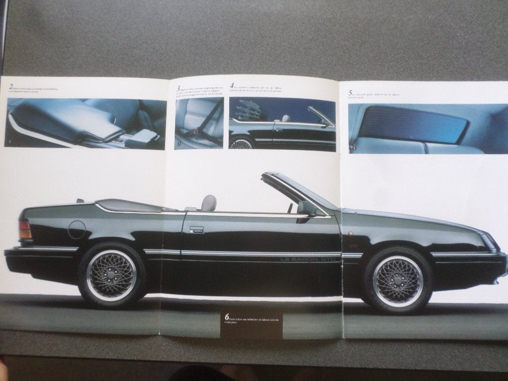 Chrysler LeBaron Coupe & Cabrio Brochure, Boeken, Auto's | Folders en Tijdschriften, Zo goed als nieuw, Overige merken, Ophalen of Verzenden